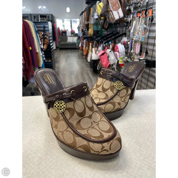 Shoes Designer By Coach In Brown, Size: 11