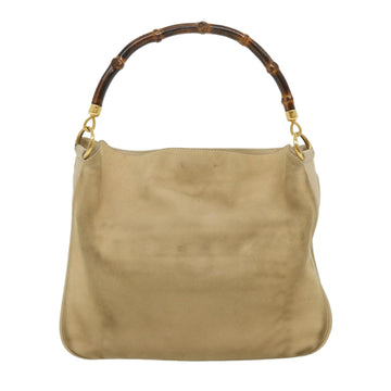 GUCCI Bamboo Hand Bag cotton Beige 00117321638  31581