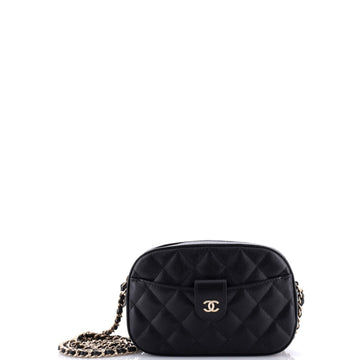 Slip Pocket Camera Case Bag Quilted Caviar Mini
