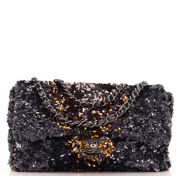 CHANEL CC Chain Flap Bag Sequins Medium