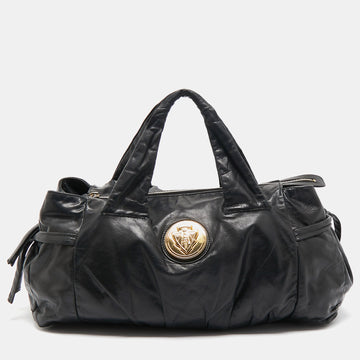 Black Leather Hysteria Tote