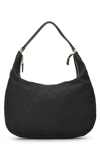 Gucci, Black CS Canvas Charmy Hobo, Black