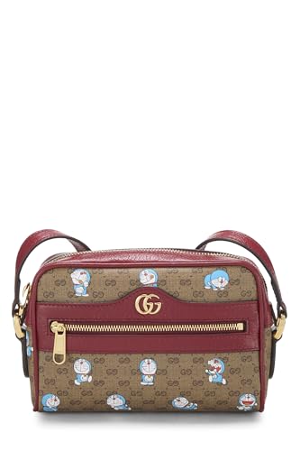Gucci, Doraemon x Gucci Coated Canvas Crossbody Bag, Red