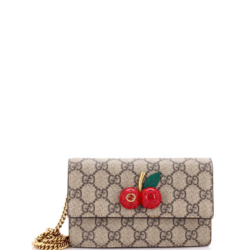 Cherries Wallet on Chain EC Coated Canvas Mini