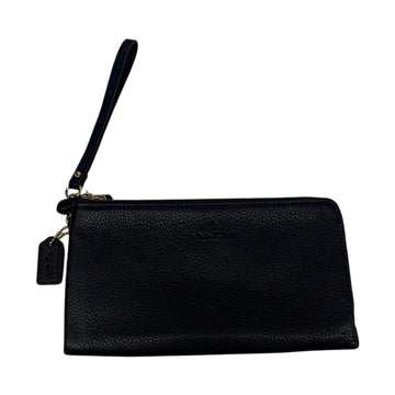 Wristlet Designer By Coach In Navy, Size:Large