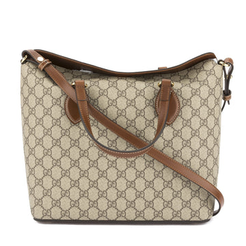 G*G Beige and Ebony CS Supreme Tote Bag (New with Tags)