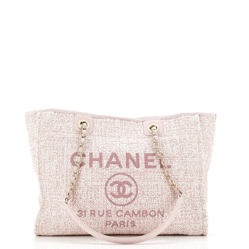 Deauville Tote Raffia with Glitter Detail Small