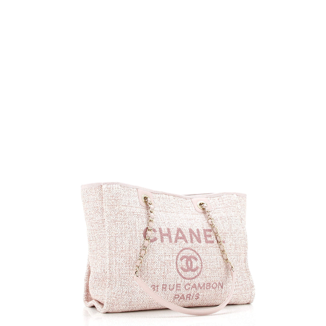 Deauville Tote Raffia with Glitter Detail Small