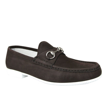 Gucci Men's Moccasin Suede Horsebit Loafer