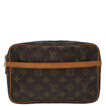 Louis Vuitton Compiegne 23  Canvas Clutch Bag