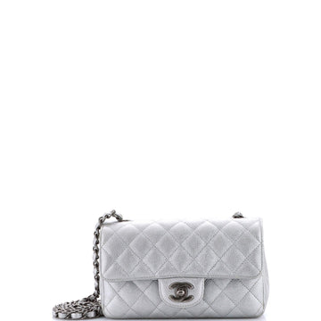 Classic Single Flap Bag Quilted Caviar Mini