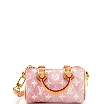 Speedy Bandouliere NM Bag Monogram Jacquard Denim Nano