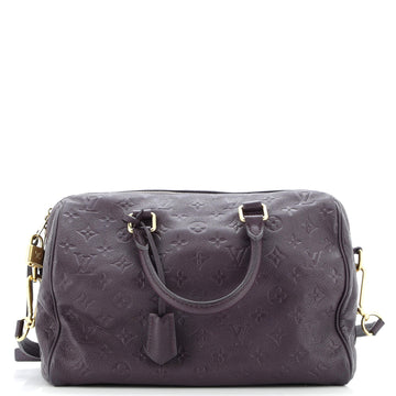 Speedy Bandouliere Bag Monogram Empreinte Leather 30