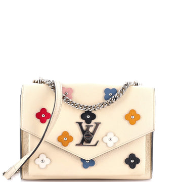 Mylockme Handbag Flower Embellished Leather BB
