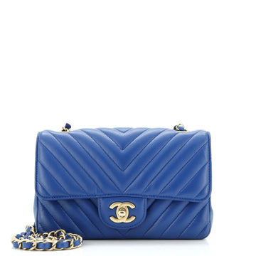 Classic Single Flap Bag Chevron Lambskin Mini