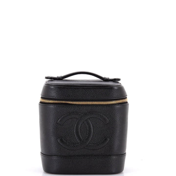 Vintage Timeless Cosmetic Case Caviar Tall