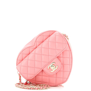 CC in Love Heart Bag Quilted Lambskin