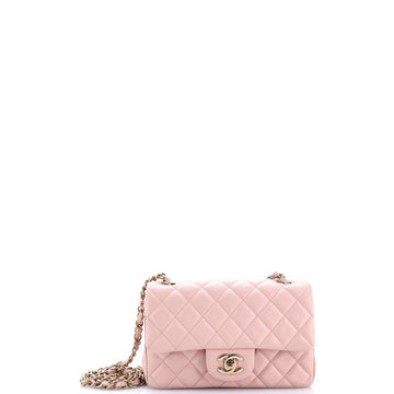 Classic Single Flap Bag Quilted Lambskin Mini