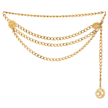 Vintage Multi-Chain Medallion Belt Metal 85
