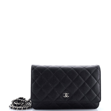 Wallet on Chain Quilted Caviar
