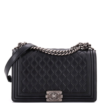 Boy Flap Bag Quilted Calfskin New Medium