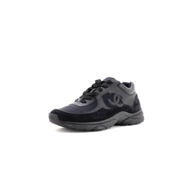 Women's CC Low-Top Sneakers Leather and Fabric with Suede