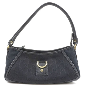 GUCCI Abbey EC Canvas Leather Shoulder Bag Pouch Black 130939
