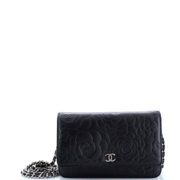 Wallet on Chain Camellia Lambskin
