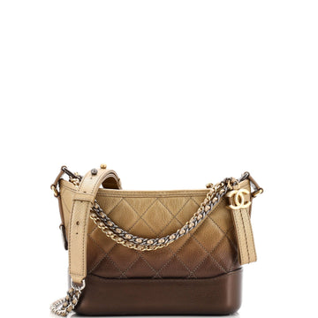 Gabrielle Hobo Quilted Ombre Goatskin Small