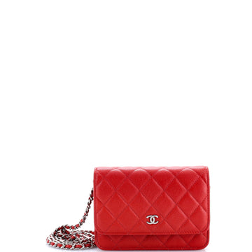 Wallet on Chain Quilted Caviar Mini