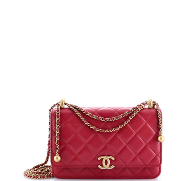 Perfect Fit Wallet on Chain Quilted Calfskin