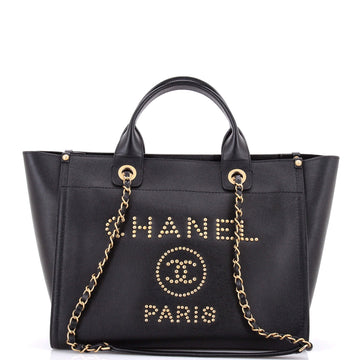 Deauville Tote Studded Caviar Small