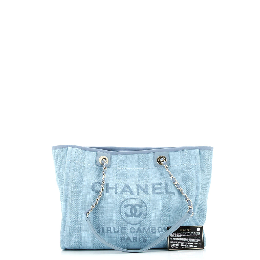 Deauville Tote Striped Raffia Small