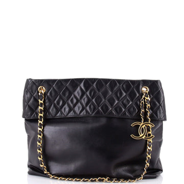 Vintage Flap Tote Quilted Lambskin Large