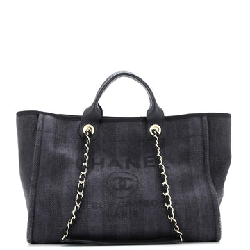 Deauville Tote Striped Mixed Fibers Medium