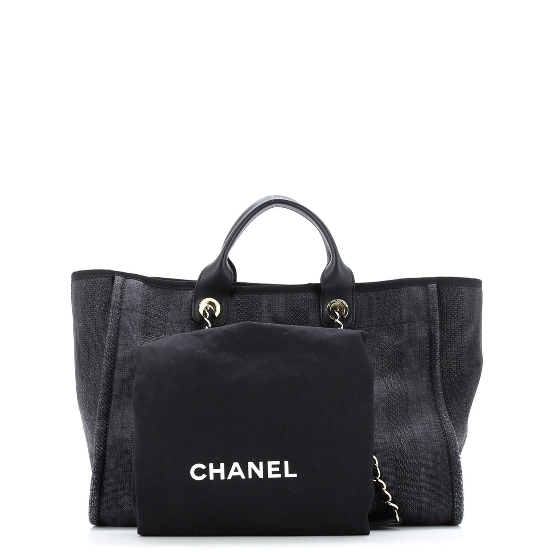 Deauville Tote Striped Mixed Fibers Medium
