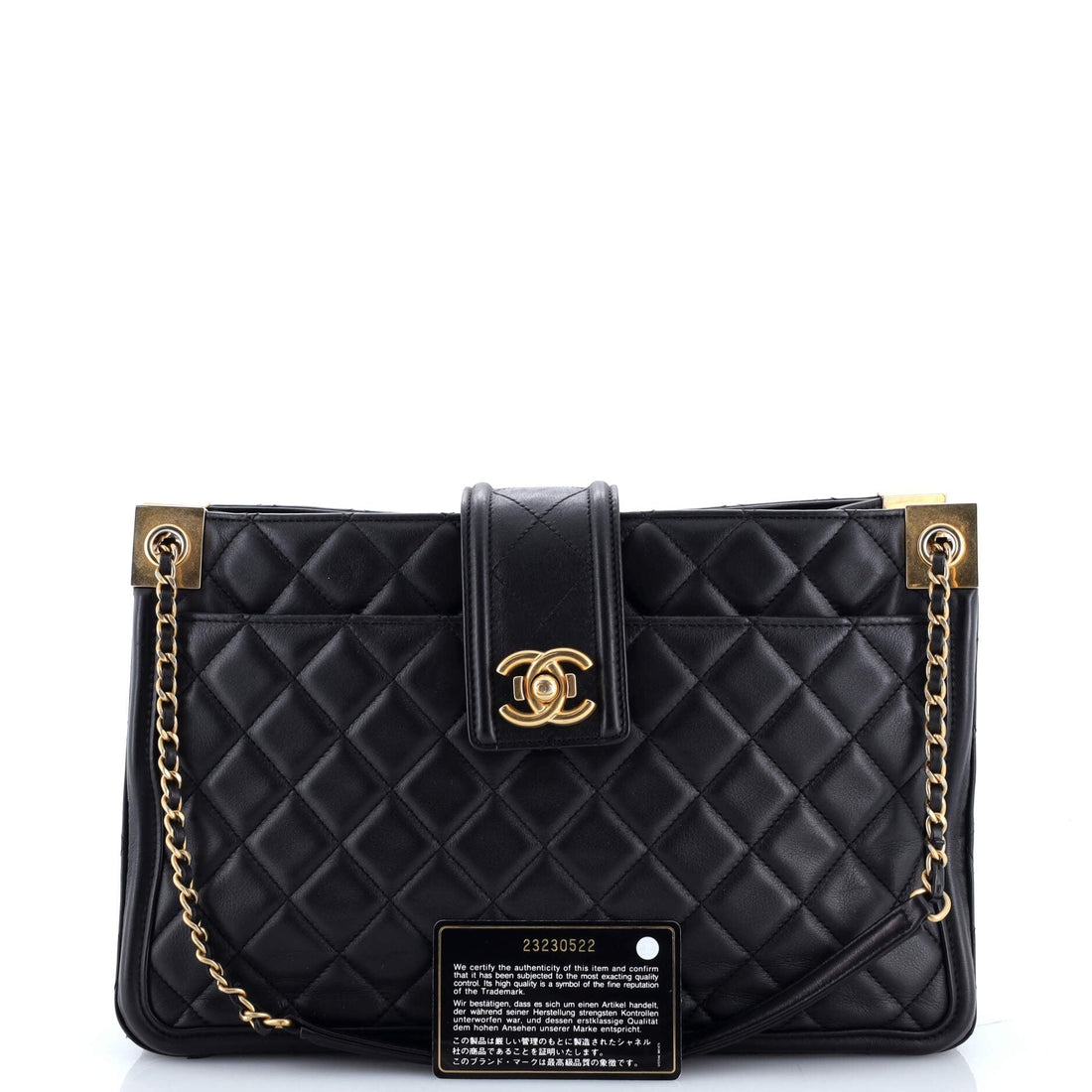 Elegant CC Tote Quilted Lambskin Medium
