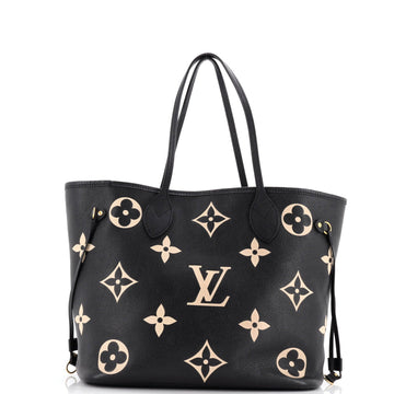 Neverfull NM Tote Bicolor Monogram Empreinte Giant MM