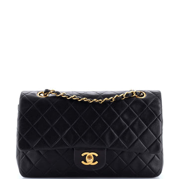 Vintage Classic Double Flap Bag Quilted Lambskin Medium