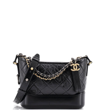Gabrielle Hobo Quilted Aged Calfskin Small