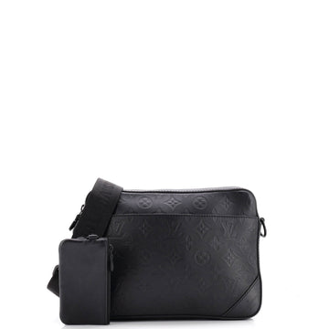 Duo Messenger Bag Monogram Shadow Leather