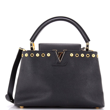 Capucines Bag Leather with Embellished Detail PM