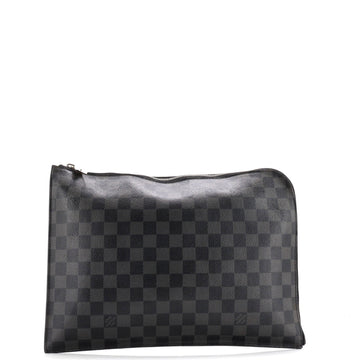 Zip Around Pochette Jour Damier Graphite GM