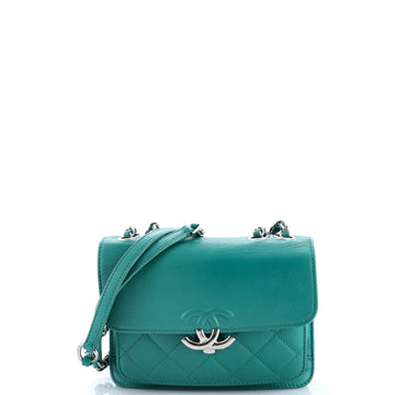 CC Box Flap Bag Quilted Calfskin Mini