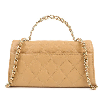 CHANEL Matelasse Caviar Skin Flap Phone Case Shoulder Bag AP3238