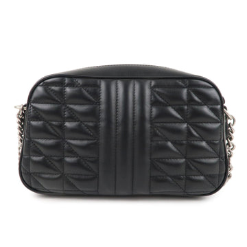 GUCCI CS Marmont Leather Chain Shoulder Bag Crossbody Black 447632