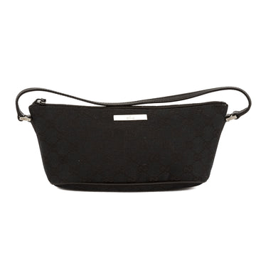 G*G Navy Leather CS Monogram Canvas Pochette Cosmetic Tote Bag (3721041)