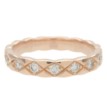CHANEL COCO Crush Ring Mini 16P Diamond K18PG 750PG Rose Gold #46