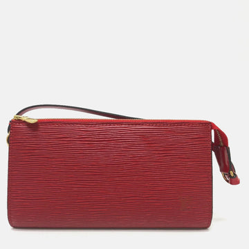 Red Epi Leather Pochette Shoulder Bag