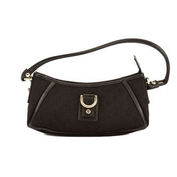 G*G Brown Leather CS Monogram Canvas D-Ring Tote (3748003)